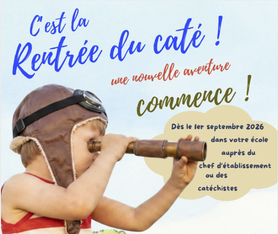 C&rsquo;EST LA RENTRÉE DU CATÉ À SAINT-JOSEPH !
