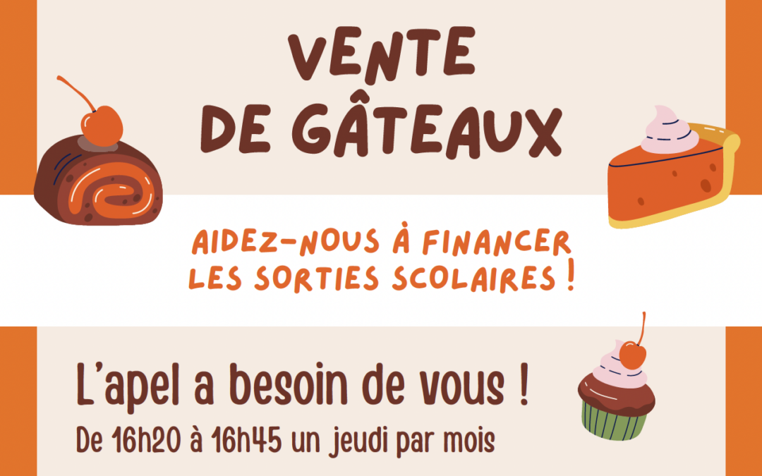 APEL – VENTE DE GATEAUX