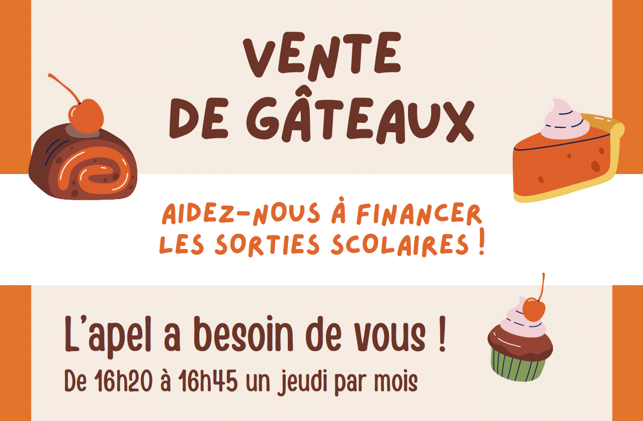 APEL – VENTE DE GATEAUX